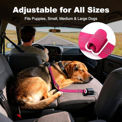 Dog Seat Belt for Car, Car Harness with Locking Aluminum Hook - Image 4