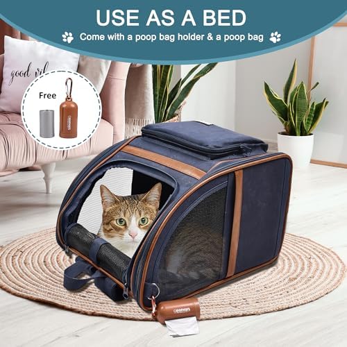 Jespet Pet Backpack Carrier for Small Dog, Soft Car Bed Ideal for Traveling - Image 4