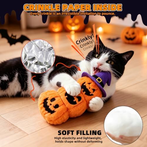 PUPTECK Halloween Catnip Cat Toys, Interactive for Kittens Indoor - Image 4