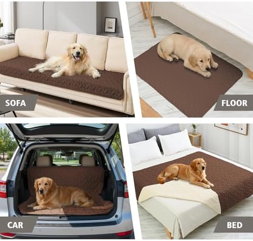 Ameritex Pet Bed Cover Dog Bed Blanket for Sofa and Furniture Waterproof New Pattern Design (40x50 Inch, Chocolate) - Image 3