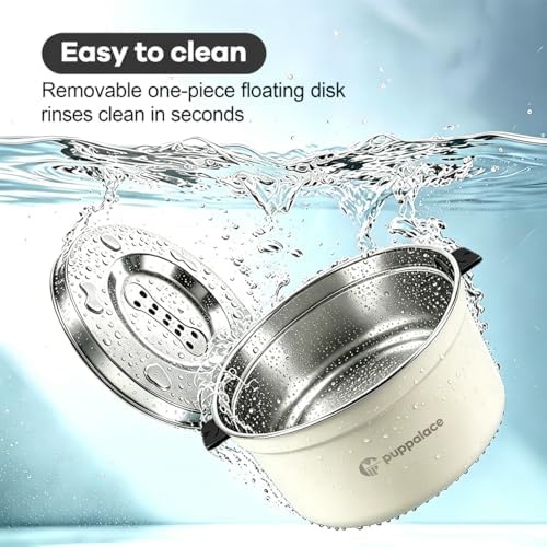 3.2L/108oz No Spill Dog Water Bowl Stainless Steel White - Image 5