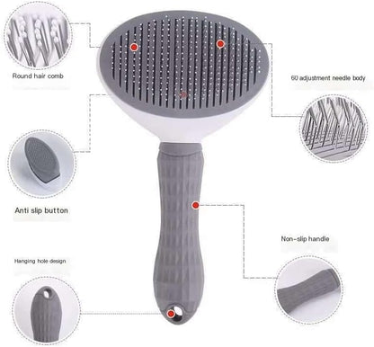 Cat Brush for Shedding, Kitten Brushes for Indoor Cats, For Long or Short Haired Cats,Cat Hair Brush Grooming Deshedding Brush for Dog Kitten Removes Loose Fur and flea removal comb - Image 6