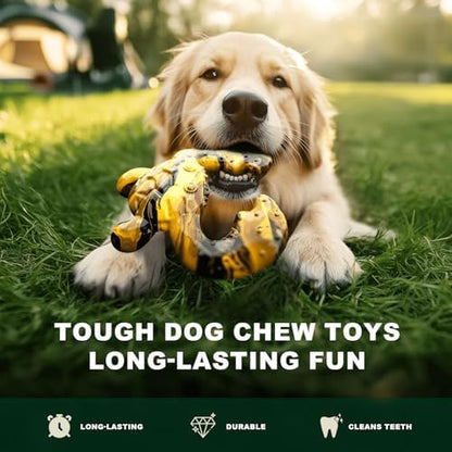 Dog Chew Toys for Aggressive Chewers – Tough Indestructible Dog Toy for Large Dogs, Durable Long-Lasting Chew Bones, Heavy Duty Interactive Dog Toys to Keep Dogs Busy & Relieve Boredom - Image 6