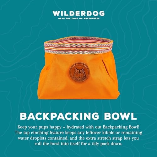 Wilderdog Backpacking Bowl - Holds Food & Water Up to 64oz - Sienna - Image 3