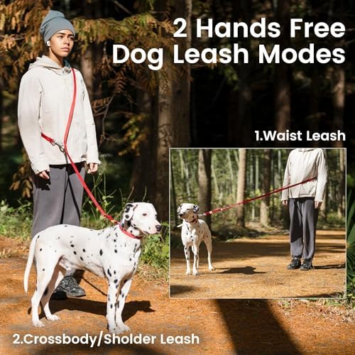 HOWGO Multifunctional Adjustable Hands Free Leash (Green, Standard) - Image 5