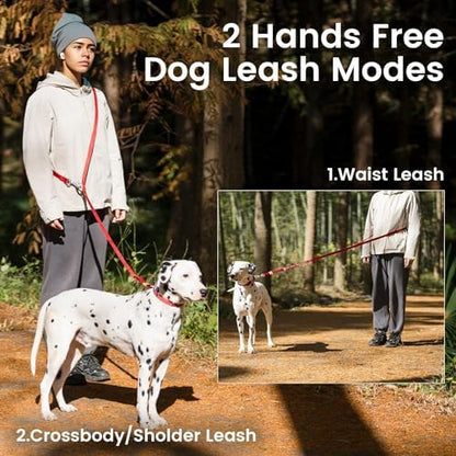 HOWGO Multifunctional Adjustable Hands Free Leash (Green, Standard) - Image 5