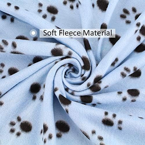 Comsmart Pet Blanket Dog Cat Soft Fleece Blankets Sleep Mat Pad Bed Cover with Paw Print for Kitten Puppy and Other Small Animals, 6 Pack of 39x35 Inches - Image 2
