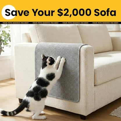 Conlun Cat Scratching Pad, 27.5x35.4in Sisal Mat Couch Protector - Image 2