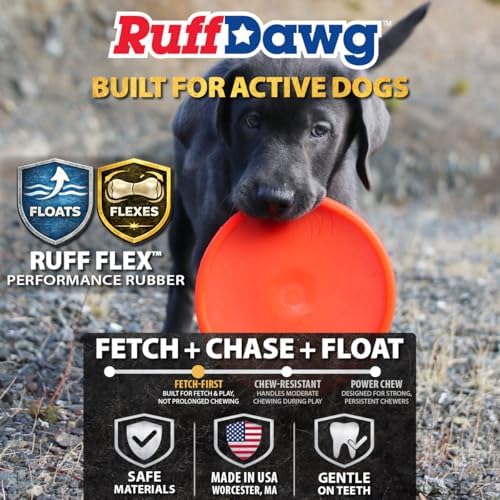 Ruff Dawg K9 FlyerJR – Durable, Flexible Flying Disc Dog Toy for Fetch – Safe for Teeth & Gums – High-Visibility Neon Colors – Ideal for Outdoor Play & Exercise - Image 3
