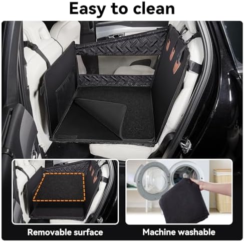 TKYZ Dog Car Seats for Large Medium Dogs Car Seat Cover,Puppy Pet Carseats(Black, Large Dog) - Image 4