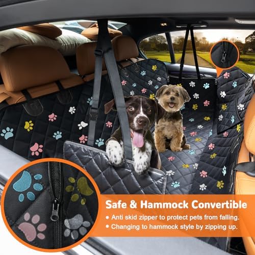 URPOWER XL Dog Seat Cover for Full-Size Truck Back Seat, Waterproof Hammock - Image 2