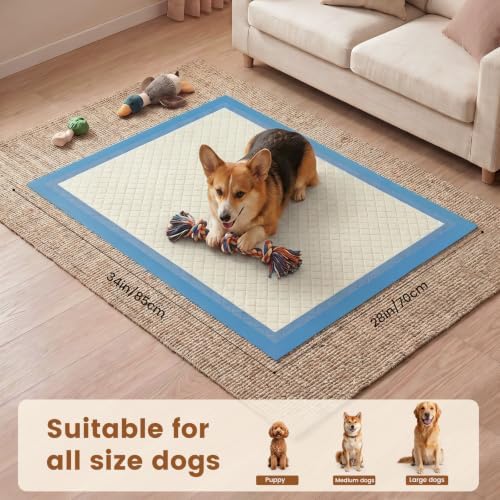 Ultra Thick Pet Pads, XL 28"x34", All Edge-Wrapped, Max Absorbency Pad - Image 5