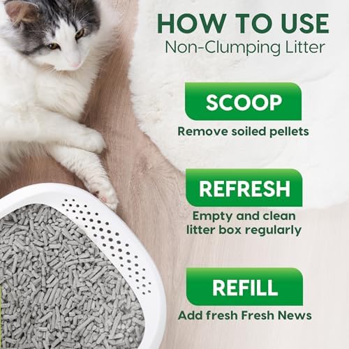 Fresh Pellet Non-Clumping Paper Cat Litter, 25 Pound - Image 6