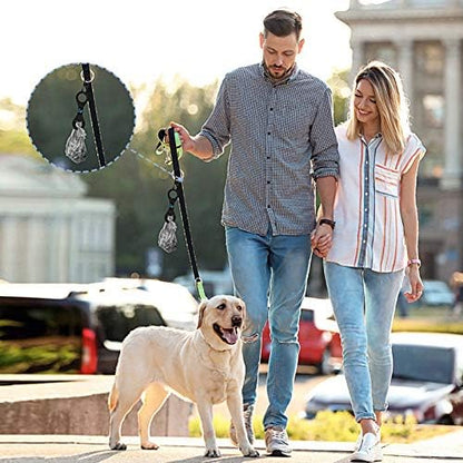 Dog Poop Bag Holder for Leash Waste Bag Carrier Dog Poop Bag Dispenser for Walking Running Bicycle Accessory 2 Pieces (Black + Blue) - Image 7
