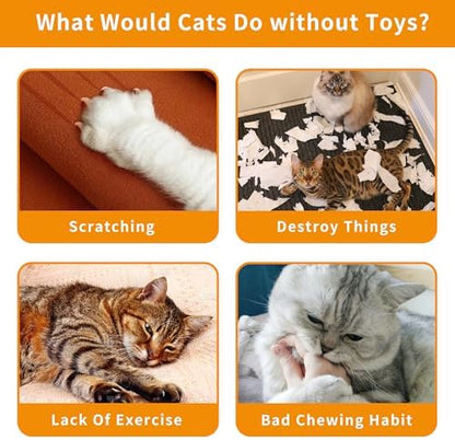 Halloween Cat Catnip Toys for Indoor Cats with Crinkle 8 Pack - Image 4