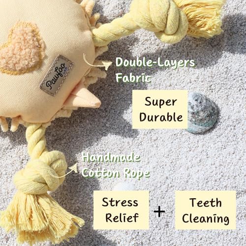 Interactive Dog Toys, Durable Chew Squeaky Tug of War Toys for Large Medium Small Dogs, Snuffle Puppy Toy for Teeth Cleaning, 2 in 1 Puzzle Toy, Birthday Gift -Turtle - Image 3