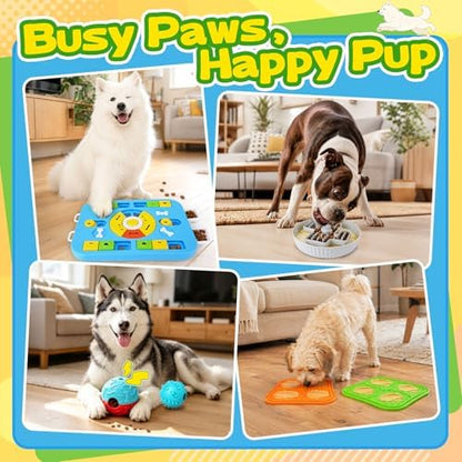 Forfon Upgraded Dog Enrichment Toy Set with Slow Feeder Bowl & Puzzle Toy - Image 7