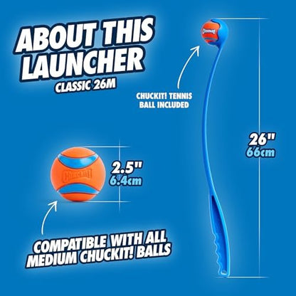 Chuckit! Classic 26M Dog Ball Launcher, 26in, Includes Medium 2.5in Ball - Image 3