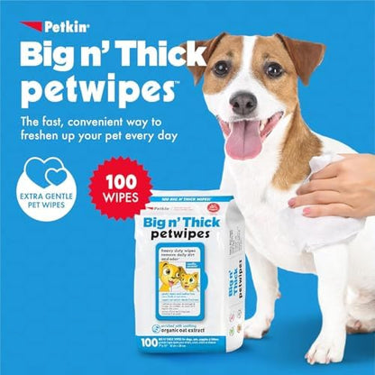 Petkin Big N' Thick Petwipes 100 ct - Image 2