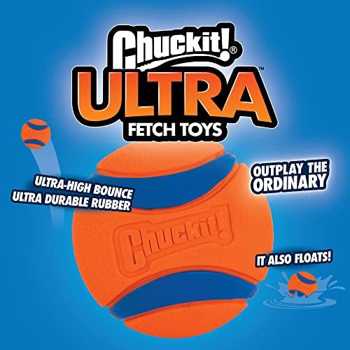 Chuckit! Ultra Ball Dog Toy - for Dogs 100+ lbs - Made from Durable Rubber - Super Bouncy - Floats in Water - 3.5-inch Diameter - Size XL (Pack of 2) - Image 2