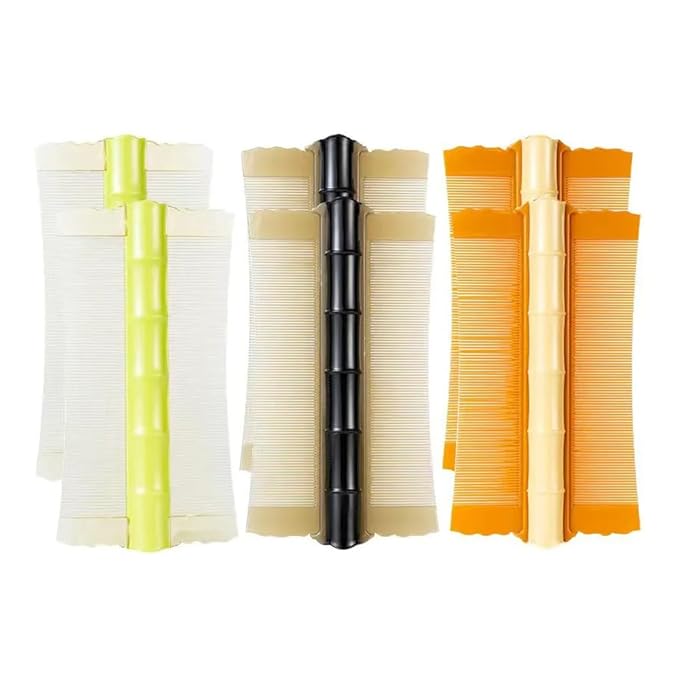 6 Pack Flea Lice Combs Double Sided Fine Tooth Pet Tear Stain Remover Combs Flea Combs Flea Removal Tool Pet Grooming Tool for Dog Cat Loose Fur Undercoat Dander Kitten Rabbit Guinea Pig Ferret