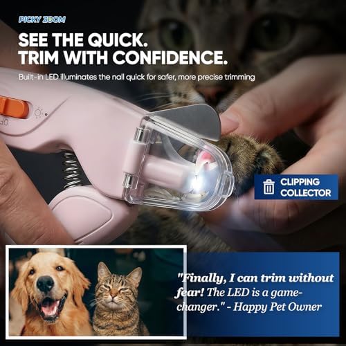 2-in-1 Dog & Cat Nail Clippers and Grinder with LED Light - Image 4