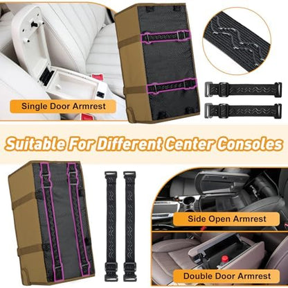 Portable Dog Car Seat for Small Dogs, Puppy Car Seat, Khaki - Image 4