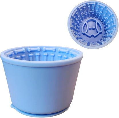 Buddy Bowl Dog Slow Feeder Lick Bowl, Silicone, for Mealtime & Bath Time, Promotes Calm & Healthy Eating, All Dog Sizes