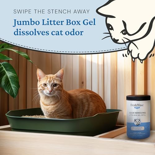 Fresh Wave Litter Box Gel Deodorizer, Pet Odor Eliminator, 30 oz Refill - Image 4