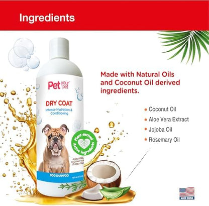Natural Dog Shampoo for Dry Coats, 16 Fl Oz - Image 5