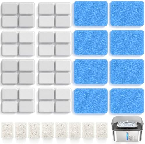 8 Pack Dog Water Fountain Filter Replacement Fit for Sharlovy W10 Pro by SHARLOVY