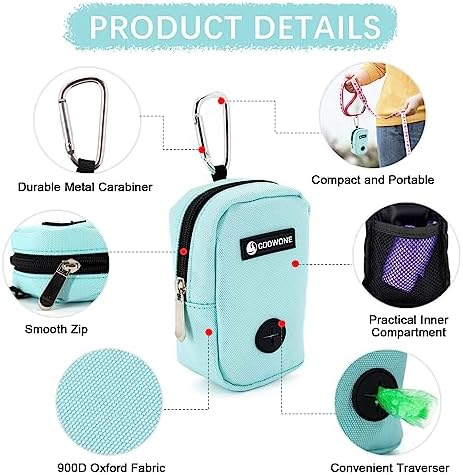 Dog Treat Pouch Dog Poop Bag Holder For Leashes, Pets Snack Container With Inner Mesh Bag, Puppy Supplies Perfect For Training And Walking - Hands Free Dog Waste Bag Dispenser -Dog Travel Accessories - Image 4