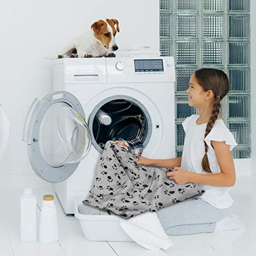 Comsmart Dog Blankets, 6 Pack Fleece Pet Blankets, 39x35 inches, Grey - Image 6