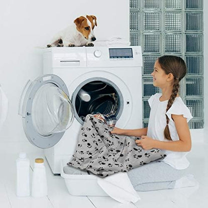 Comsmart Dog Blankets, 6 Pack Fleece Pet Blankets, 39x35 inches, Grey - Image 6
