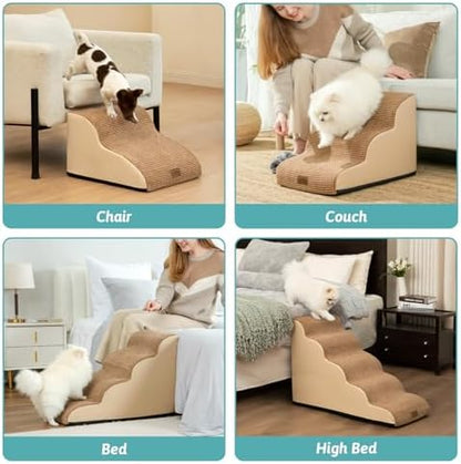 COZY KISS Dog Stair for Small Dog 15.7" H, 3 Step Pet Ramp for Couch - Image 6