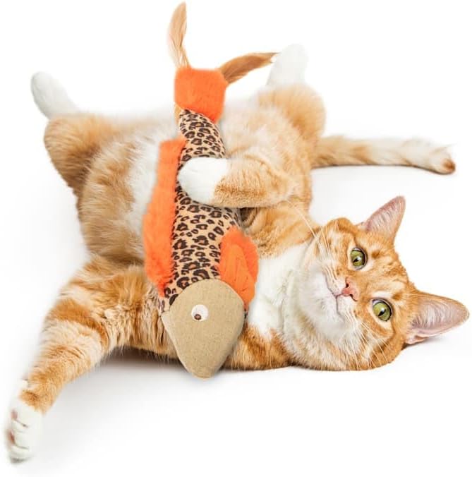 Petlinks HappyNip Fun Fins Kicker Cat Toy, Contains Silvervine & Catnip - Tan, One Size - Image 4