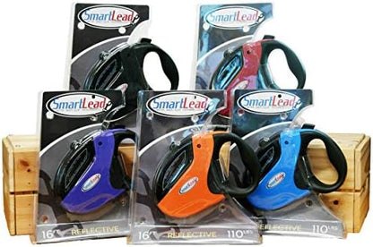 SmartLead RetraCountable Dog Leash, 16 ft, Up to 110 Lb, Red - Image 3