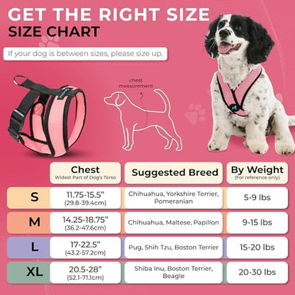 Gooby Comfort X Head-in Dog Harness, Choke-Free, Pink, Large - Image 5