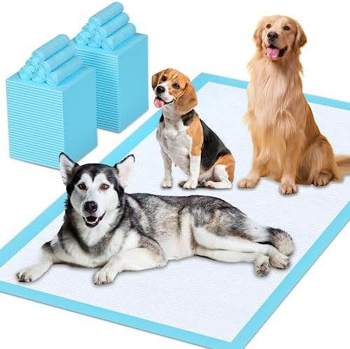 Puppy Pads Extra Large for Dogs 31"x47" 40 Count, Leak-Proof & Super Absorbent Dog Pee Pads, Thicken Disposable Potty Pads Puppy Training Pads for Cats Rabbits by LIYINGSER