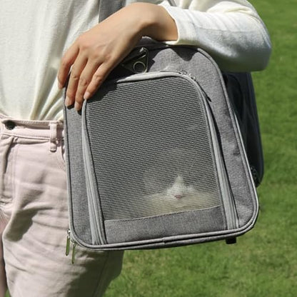 Movelo, Pet Carrier with Two Entrances – Top & Side Opening Soft-Sided Travel Carrier for Cats & Small Dogs up to 25 lbs – Airline Approved, Mesh Ventilation, Removable Pad & Shoulder Strap - Image 3