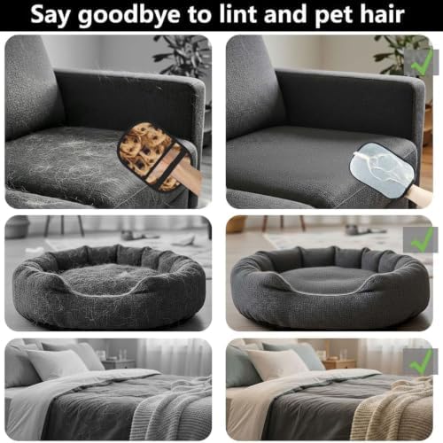 Golden Retriever Dog Faces Puppy Pile Pet Hair Removal Glove For Cats Dogs - Image 4