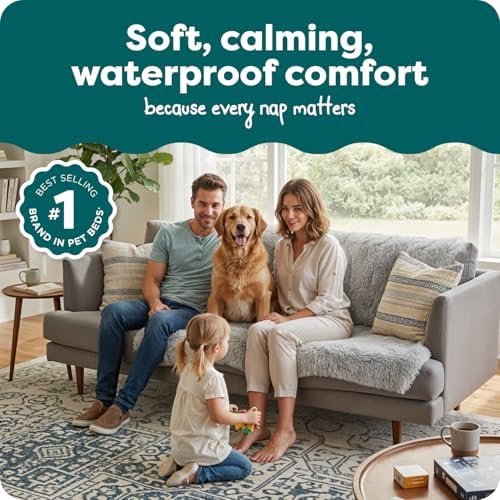 Furhaven Waterproof Throw Blanket for Dogs & Indoor Cats, Reversible Protective Pet Blanket, Extra Large, Long Faux Fur & Velvet, Mist Gray - Image 2