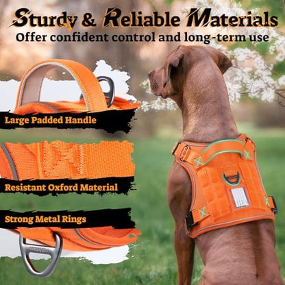 rabbitgoo Tactical Dog Harness for Large Dogs, No Pull Service Pet Vest - Image 6