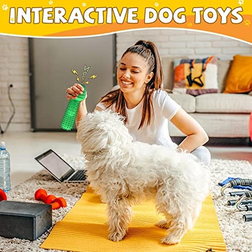 Pamlulu Christmas Dog Gifts, Dog Toys for Small Dogs Dog Toothbrush for Teething Cleaning, Rubber Squeaky Toys for Puppy - Image 5