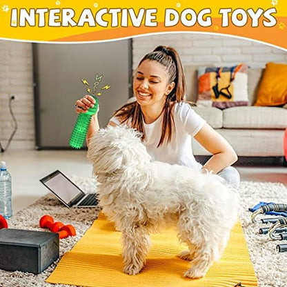 Pamlulu Christmas Dog Gifts, Dog Toys for Small Dogs Dog Toothbrush for Teething Cleaning, Rubber Squeaky Toys for Puppy - Image 5