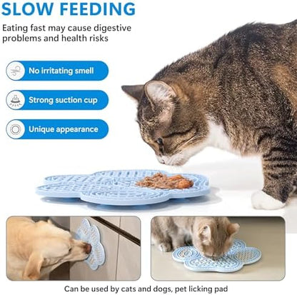 Li&Zhao Lick Mat for Dogs - 2 PCS Dog Lick Mats with Suction Cups Cat Lick Mat Puppy Lick Mat for Cats Dog Slow Feeder Dog Enrichment Toys for Yogurt Peanut Butter Food Treats - Image 4