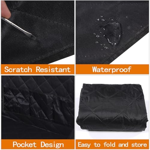 Aunginsy SUV Cargo Liner for Dogs Compatible with Toyota FJ Cruiser 2007-2021, Rear Trunk Mat Travel Nonslip Pet Cargo Boot Liner with Bumper Flap Protector Waterproof Floor Mat for Cats Accessories - Image 6
