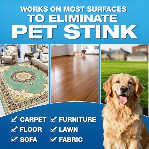 Pet Odor Eliminator Spray for Home, Fragrance Free Dog and Cat Urine Odor Remover for Carpet, Litter Box, Furniture, Pet Bedding and Floors, Colorless, 25 Fl Oz - Image 4