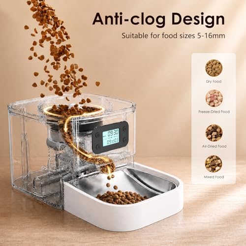 Automatic Cat Feeder 7L, 9 Meals/Day Food Dispenser for Cats Small Dog Pet - Image 5