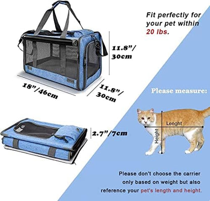GAPZER Pet Carrier for Large and Medium Cat, Soft-Sided Pet Crate for Puppy - Image 2
